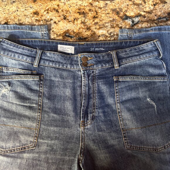 Pilcro Wanderer Cuffed Relaxed-Leg Jeans (Anthropologie) Size 31 - Picture 4 of 7